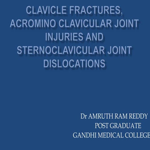 Clavicle fractures&acromio clavicular joint injuries