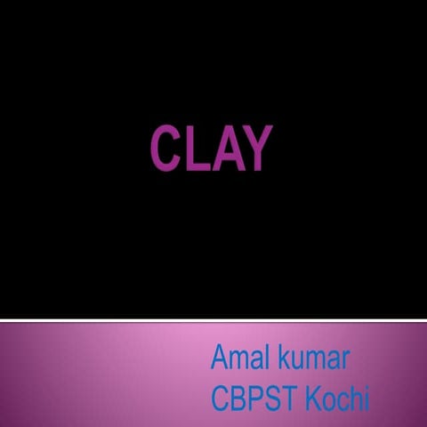 Organic modification of Clay