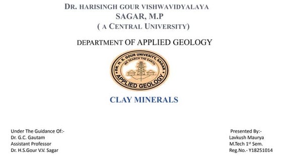 Clay mineralogy | PPTX