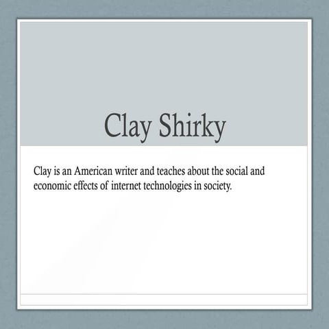 Clay shirky