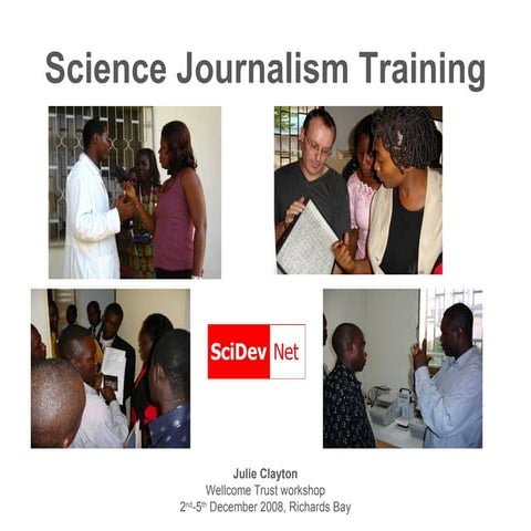 Science Journalism Training