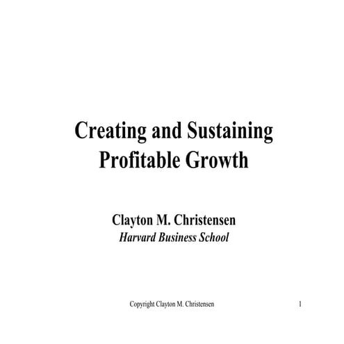 Clayton Christensen - World Innovation Forum