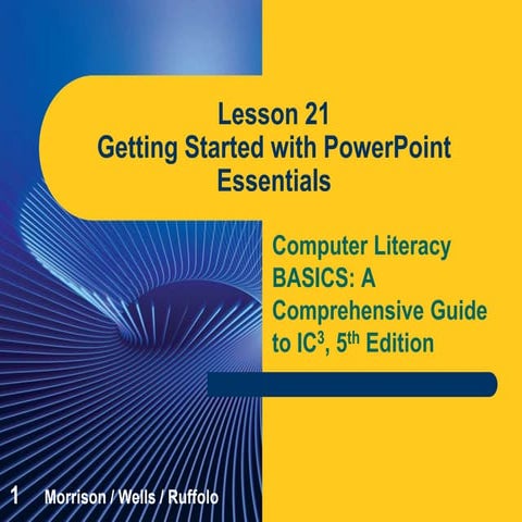 Computer Literacy Lesson 21
