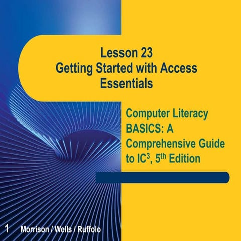 Computer Literacy Lesson 23