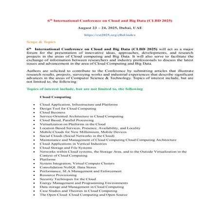 6th International Conference on Data Science and Cloud Computing (DSCC ...