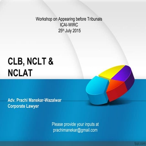 Transition; CLB, NCLT & NCLAT