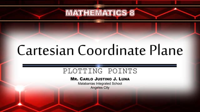 Cartesian Coordinate Plane - Mathematics 8