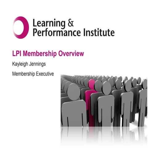 CLC Member Seminar 25 Nov 2014 - LPI Membership - Kayleigh Jennings, LPI