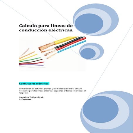 Cálculo de los conductores eléctricos 