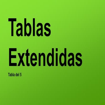 tabla del 5