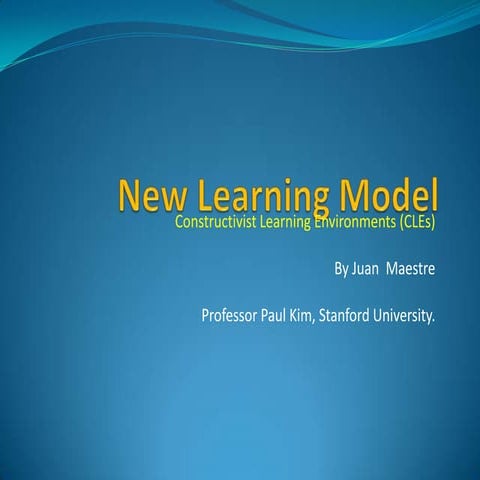 CLE-based learning model
