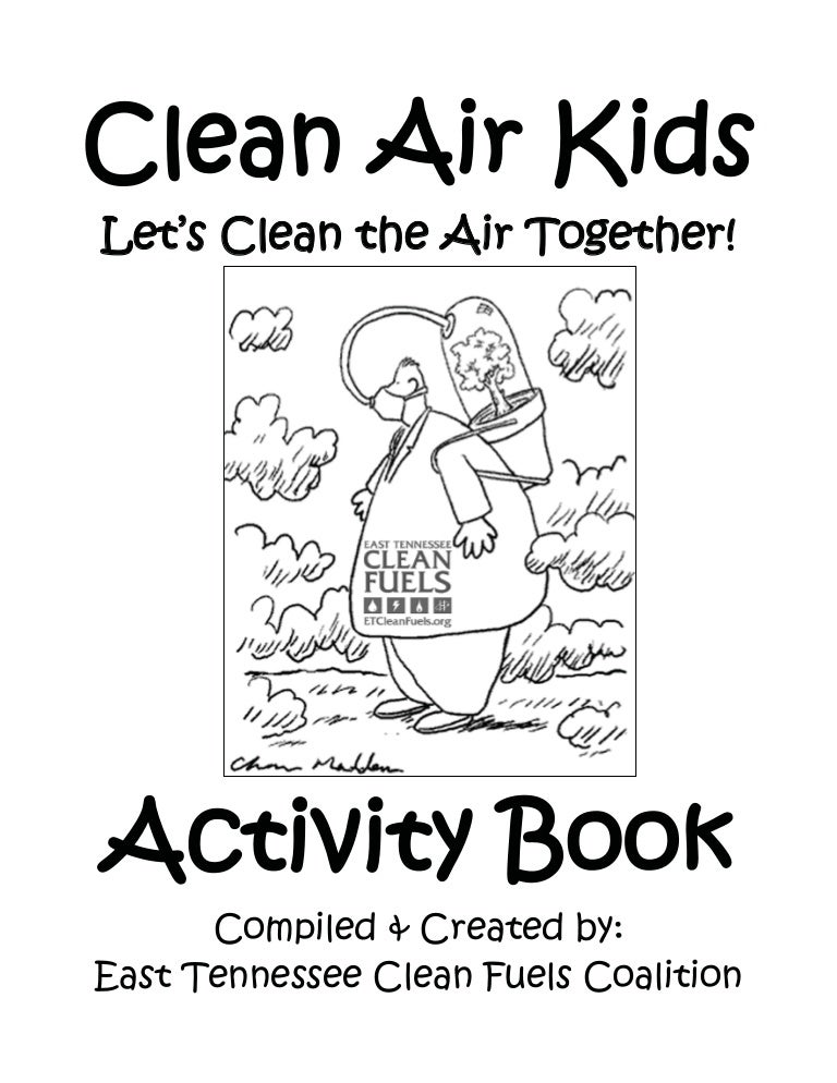 clean air kids activity book