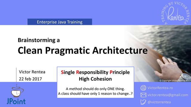 Clean Pragmatic Architecture - Avoiding a Monolith