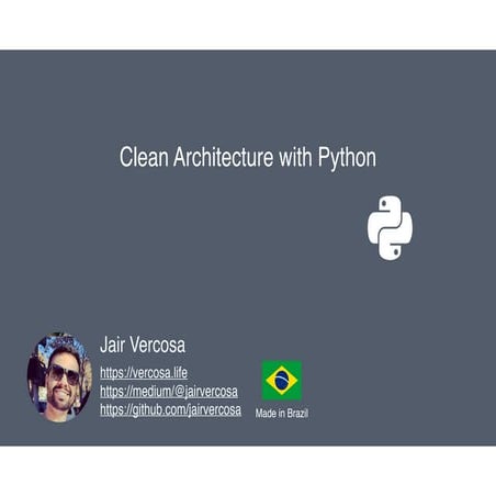 Clean architecture with Python