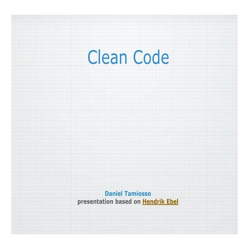 Clean Code | PPT