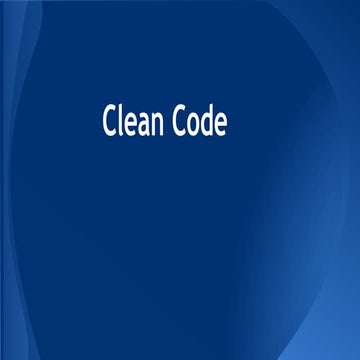 Clean code | PPT