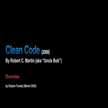 Clean Code | PPT