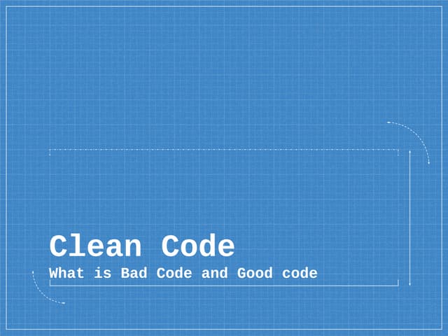 Jeremiah Caballero - Introduction of Clean Code