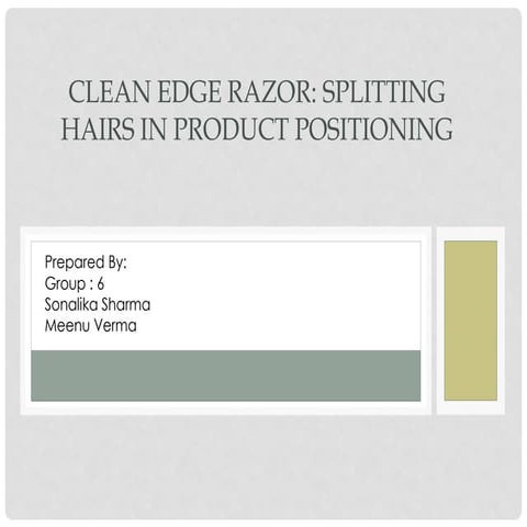 Clean edge Razor presentation
