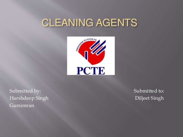 Cleaning agents