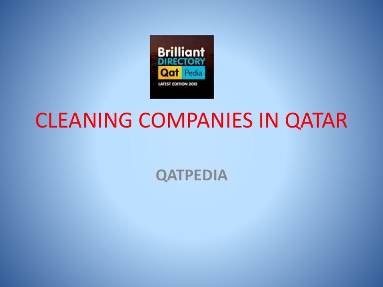 Cleaning companies in qatar