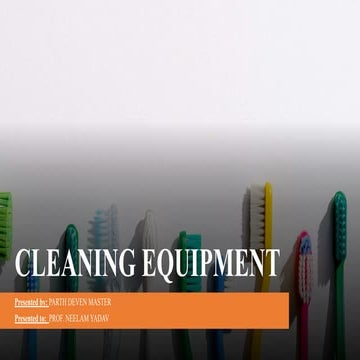 Cleaning equipment