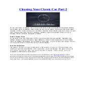 Cleaning your classic car part 2