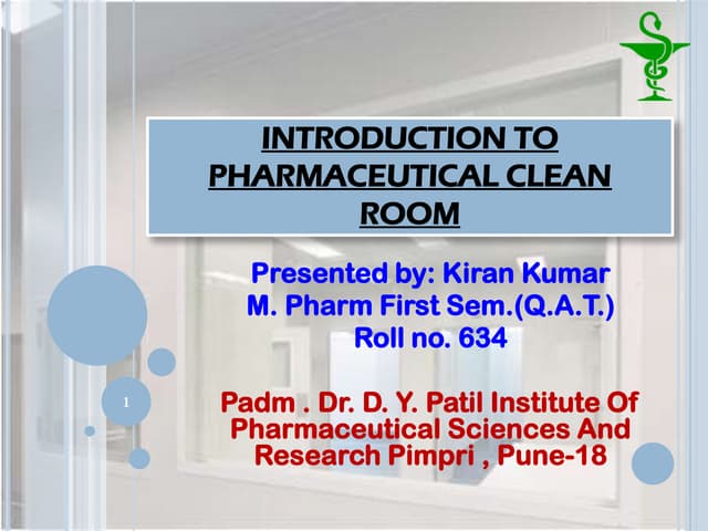 pharmaceutical clean room 