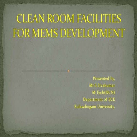 Clean room | PPTX