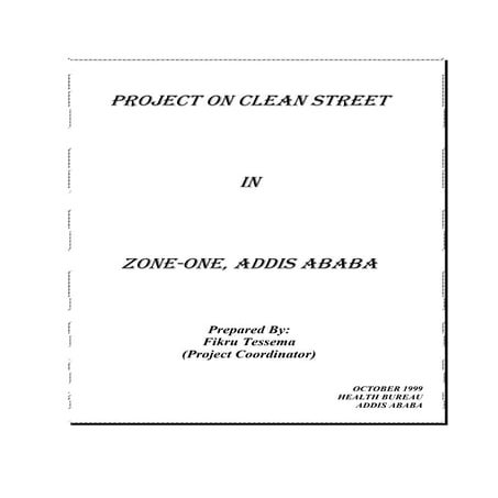 Clean street project