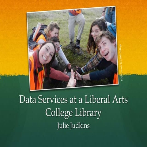 Data Services at a Liberal Arts College Library