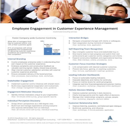 ClearAction Customer Experience Services