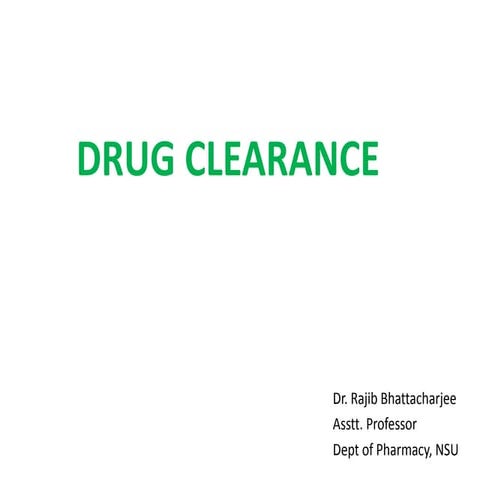 Drug Clearance