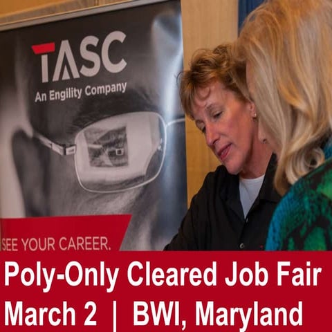 March 2 CI or FS Poly-Only Cleared Job Fair