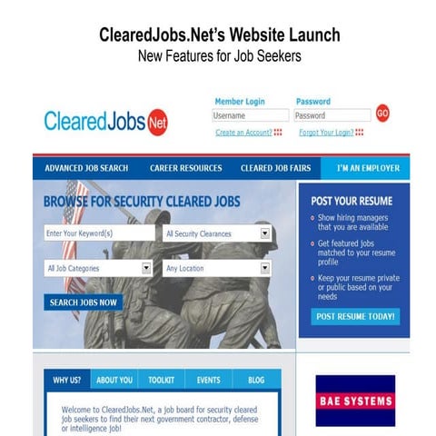 ClearedJobs.Net New Website Features - Job Seekers