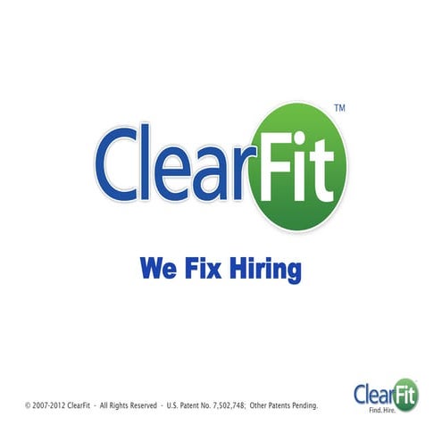 ClearFit Angellist Overview