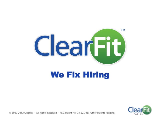 ClearFit Angellist Overview