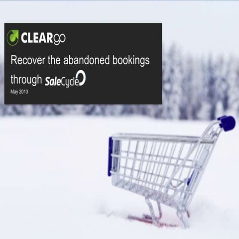 Recover the abandoned bookings through SaleCycle (hospitality focus)