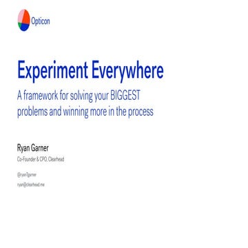 Optimize Everything : A framework for solving your BIGGEST Problems Through O...