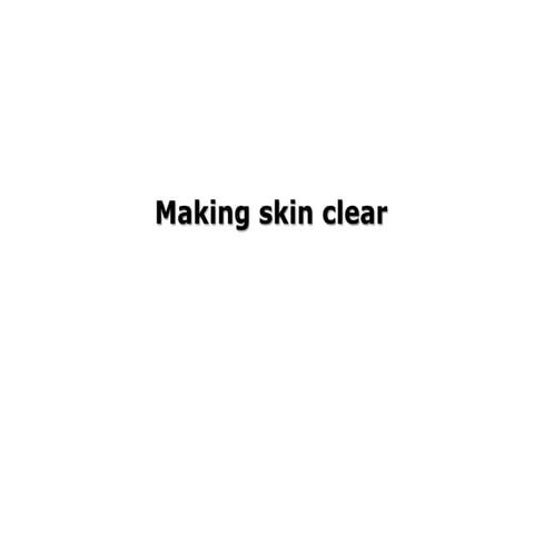 How to make skin clear on Photoshop. 
