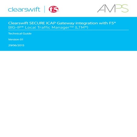 Clearswift f5 implementation_technical guide