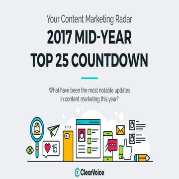 Top 25 Content Marketing Updates for 2017 (Mid-Year Review)