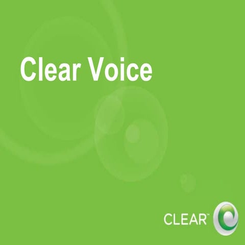 Clear Voice Training 