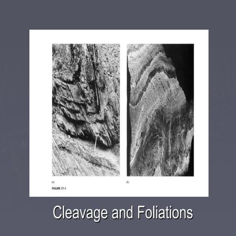 Cleavage and foliations