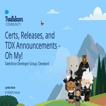 Cleveland Salesforce Developer Group March 2025