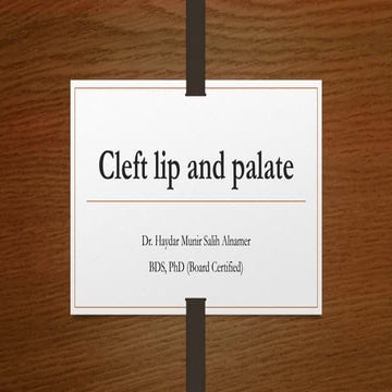 Cleft lip &amp; palate 