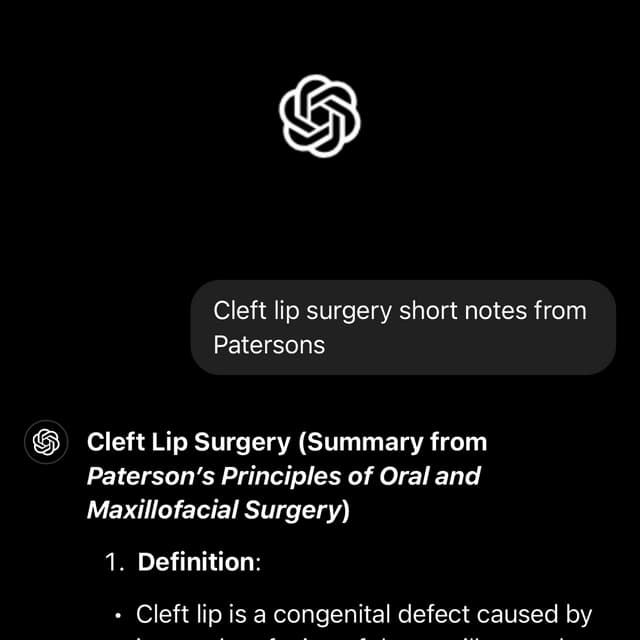 Cleft Lip Surgery Overview for oral and maxillofacial surgery | PDF