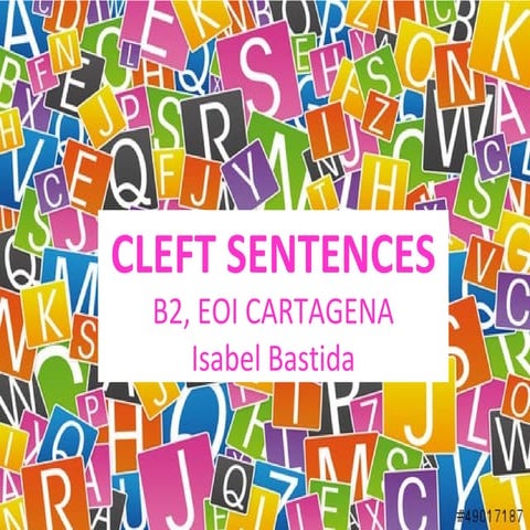 Cleft sentences