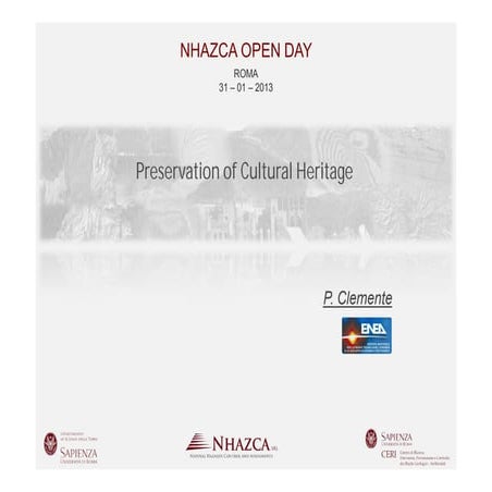P. Clemente - NHAZCA Open Day 