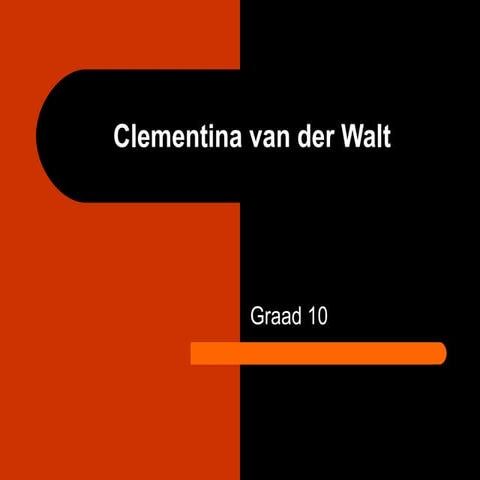 Clementina vd walt